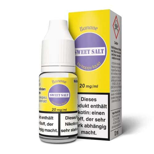 Sweet Salt Banane Nikotinsalz Liquid von Happy Liquid