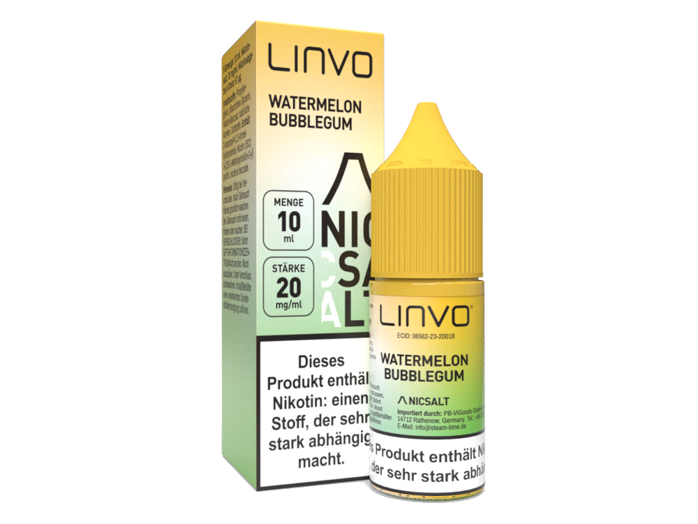 Linvo Watermelon Bubble Gum Nikotinsalz Liquid